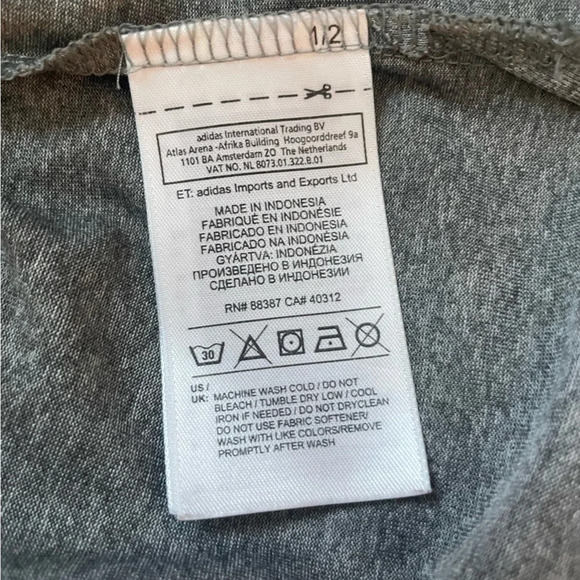 Adidas Golf Grey Polo, Size Medium, Very Good Condition, CLIMALITE - Picture 4 of 5